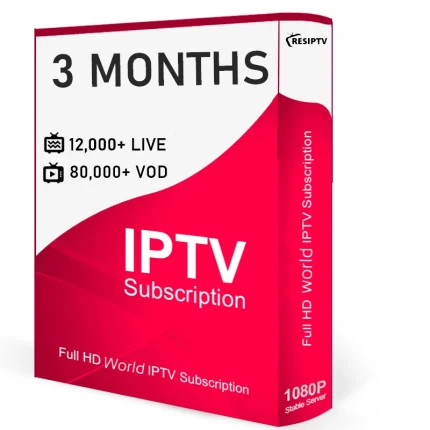 Buy IPTV Subscription 3 Months – Gold